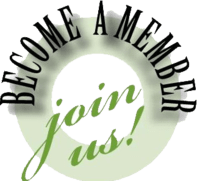 A green background with the words become a member join us