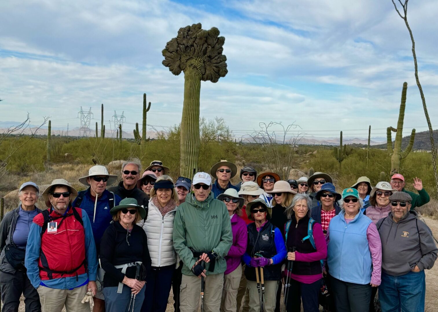 The Leisure Hiking group at Scorpion Point
Photo: Simon Burrow