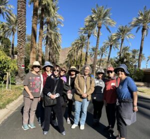 The Neighborhood Walks group, facilitated by Marcy Strauss, was in Arcadia in January