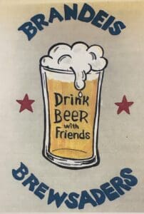 Beer glass with "Drink Beer with Friends.